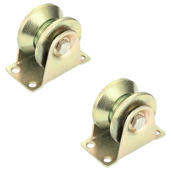 Rigid Caster for Gate Frame,for Industrial Machines 2-2/5 60mm Diameter Gold V Groove Wheel for Sliding Rolling Slide Chain Gear Rack Gate Track Rigid Caster for Gate Frame,for Industrial Machines 2-2/5 60mm Diameter Gold V Groove Wheel for Sliding Rolling Slide Chain Gear Rack Gate Track